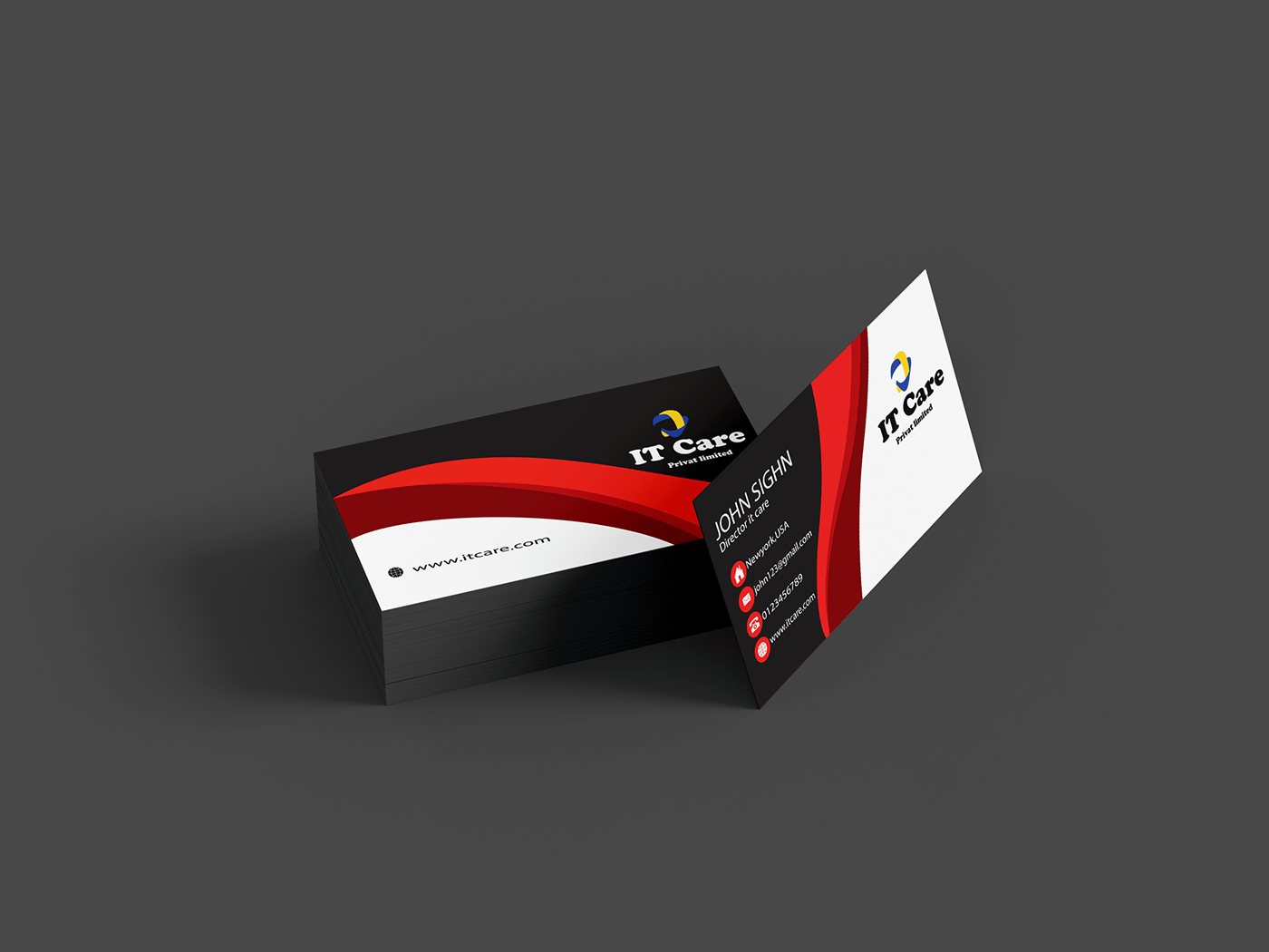 SIMPLE PERSONAL BUSINESS CARD DESIGN